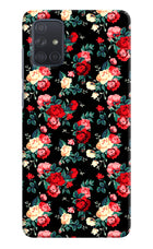 Rose Pattern Samsung A71 Hard Case Back Cover by Casekaro