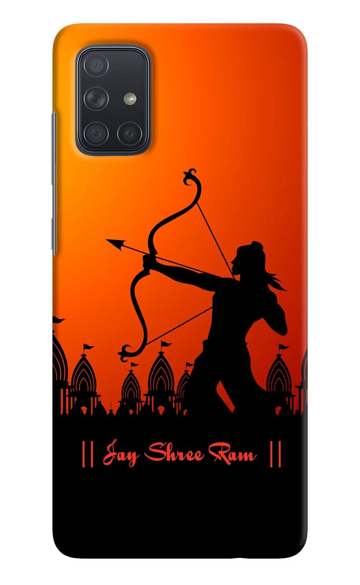 Lord Ram - 4 Samsung A71 Hard Case Back Cover by Casekaro