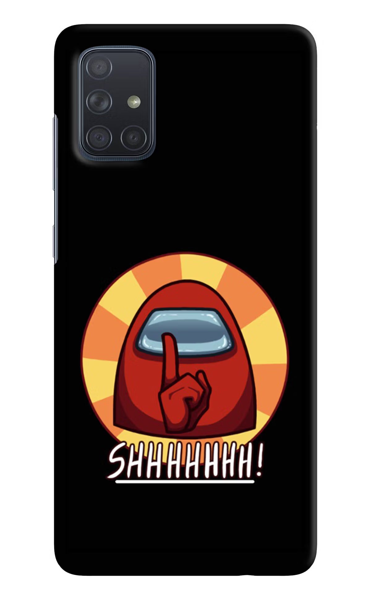 Among Us Shhh! Samsung A71 Hard Case Back Cover by Casekaro