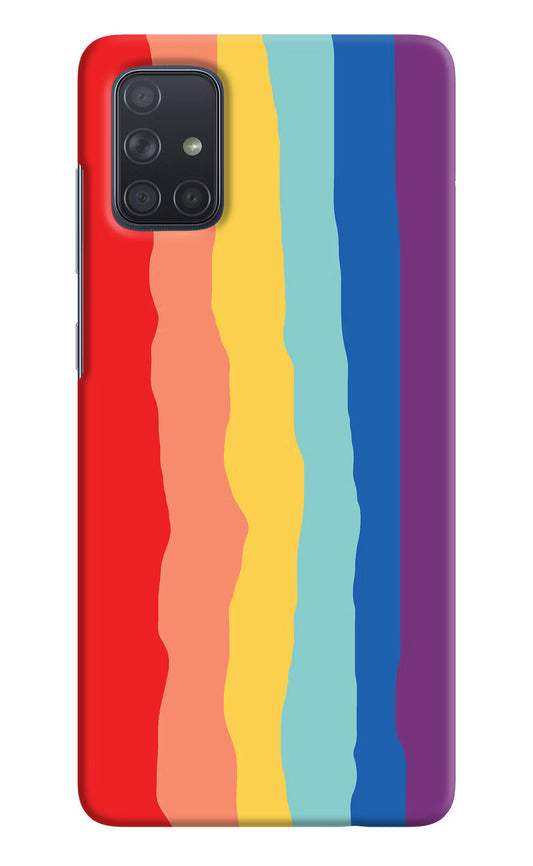 Rainbow Samsung A71 Hard Case Back Cover by Casekaro