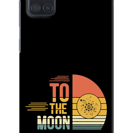 To the Moon Samsung A71 Hard Case Back Cover by Casekaro