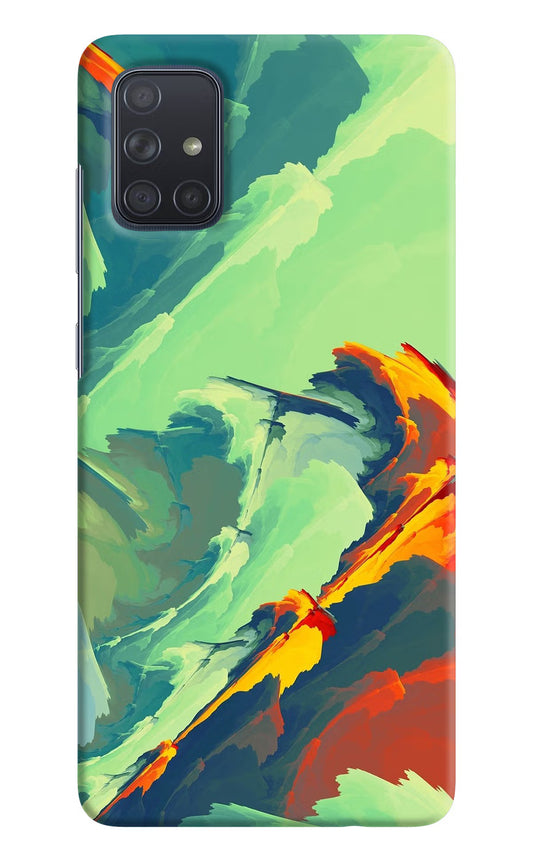 Paint Art Samsung A71 Hard Case Back Cover by Casekaro
