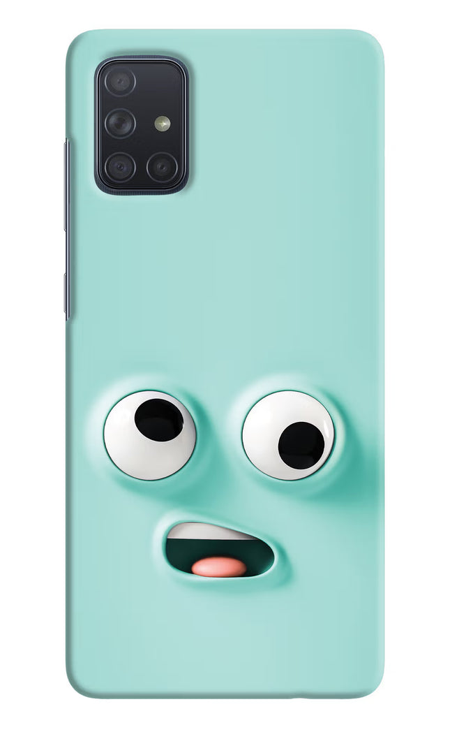 Funny Cartoon Samsung A71 Hard Case Back Cover by Casekaro