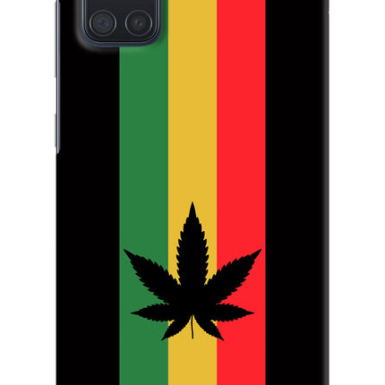 Weed Flag Samsung A71 Hard Case Back Cover by Casekaro