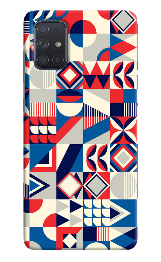 Colorful Pattern Samsung A71 Hard Case Back Cover by Casekaro