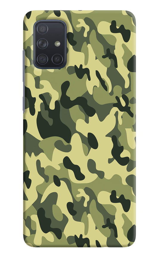 Camouflage Samsung A71 Hard Case Back Cover by Casekaro
