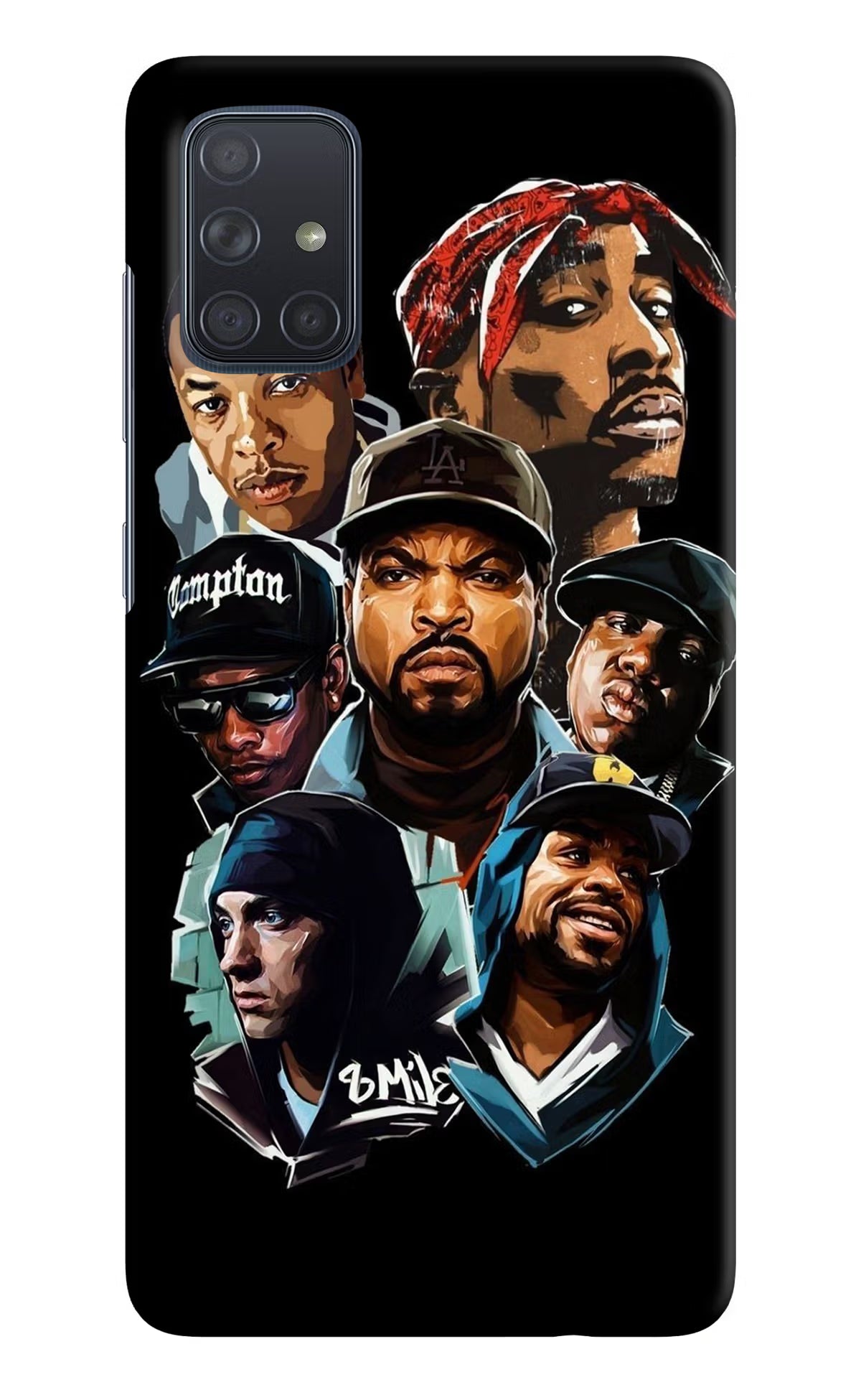 Rappers Samsung A71 Hard Case Back Cover by Casekaro