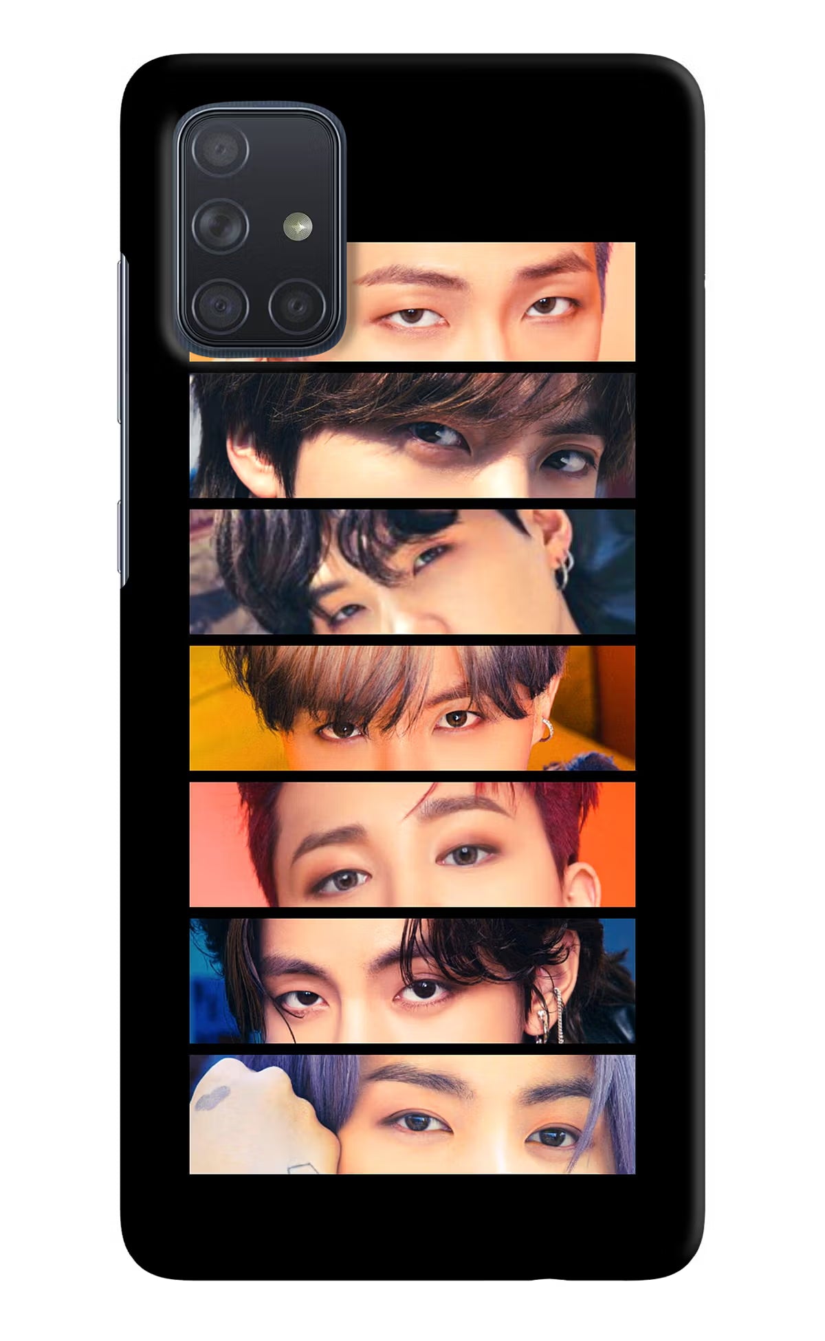 BTS Eyes Samsung A71 Hard Case Back Cover by Casekaro