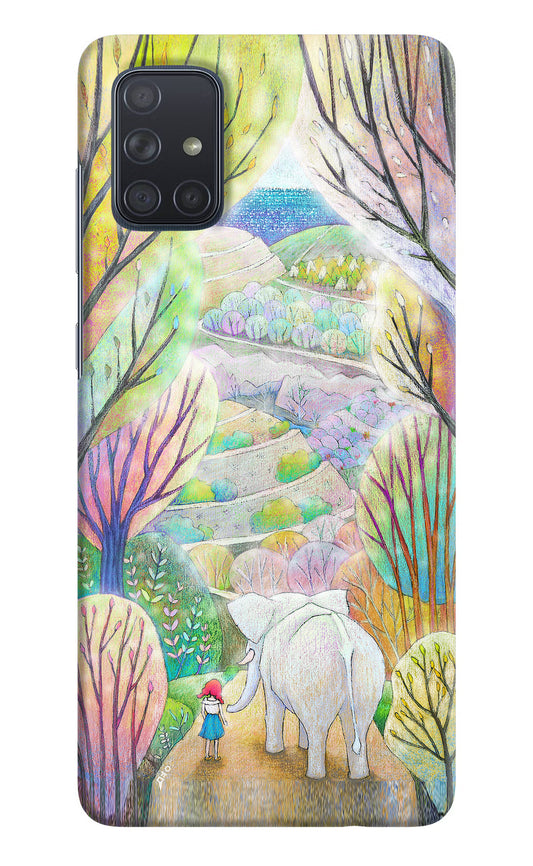 Nature Painting Samsung A71 Hard Case Back Cover by Casekaro