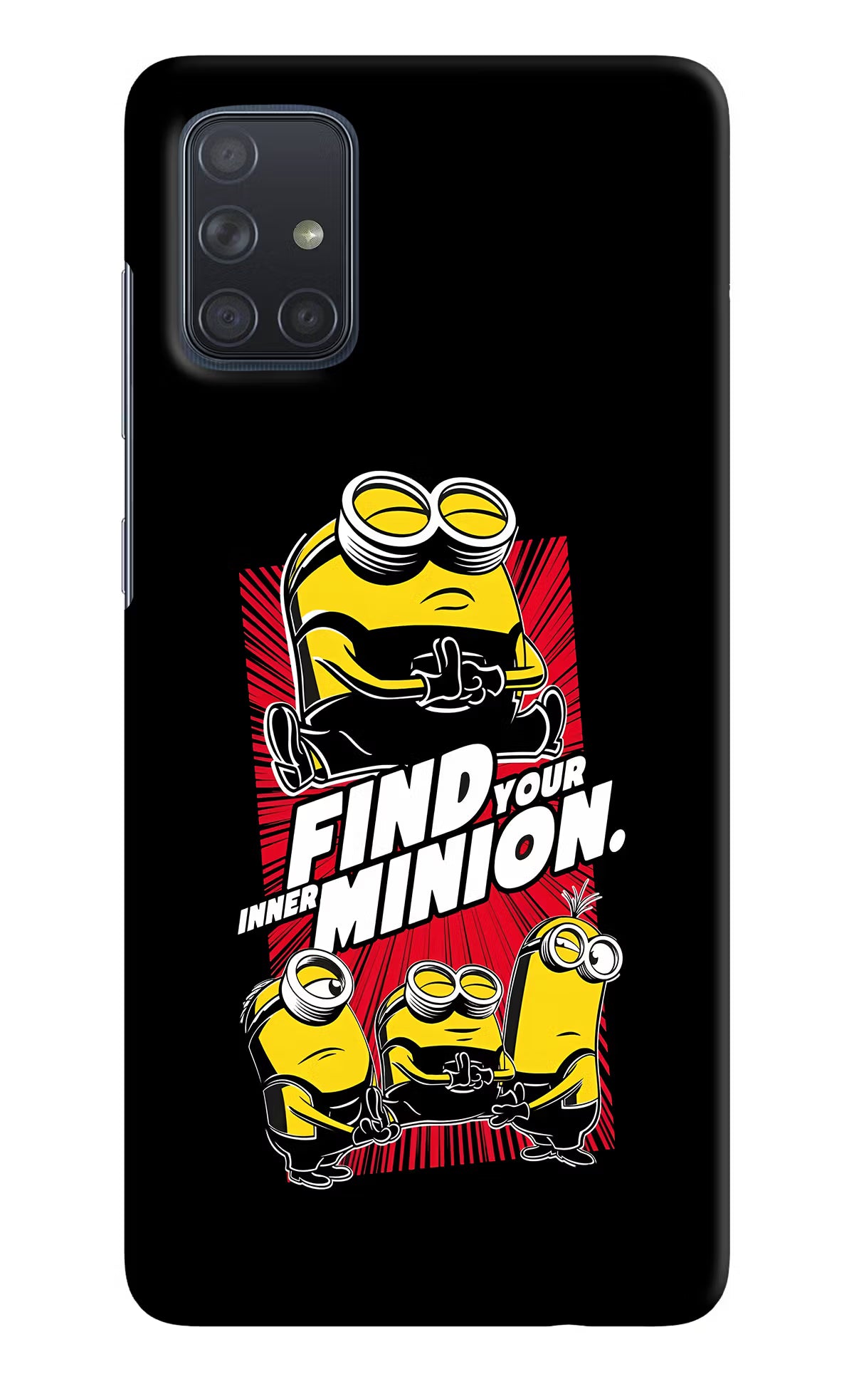 Find your inner Minion Samsung A71 Hard Case Back Cover by Casekaro