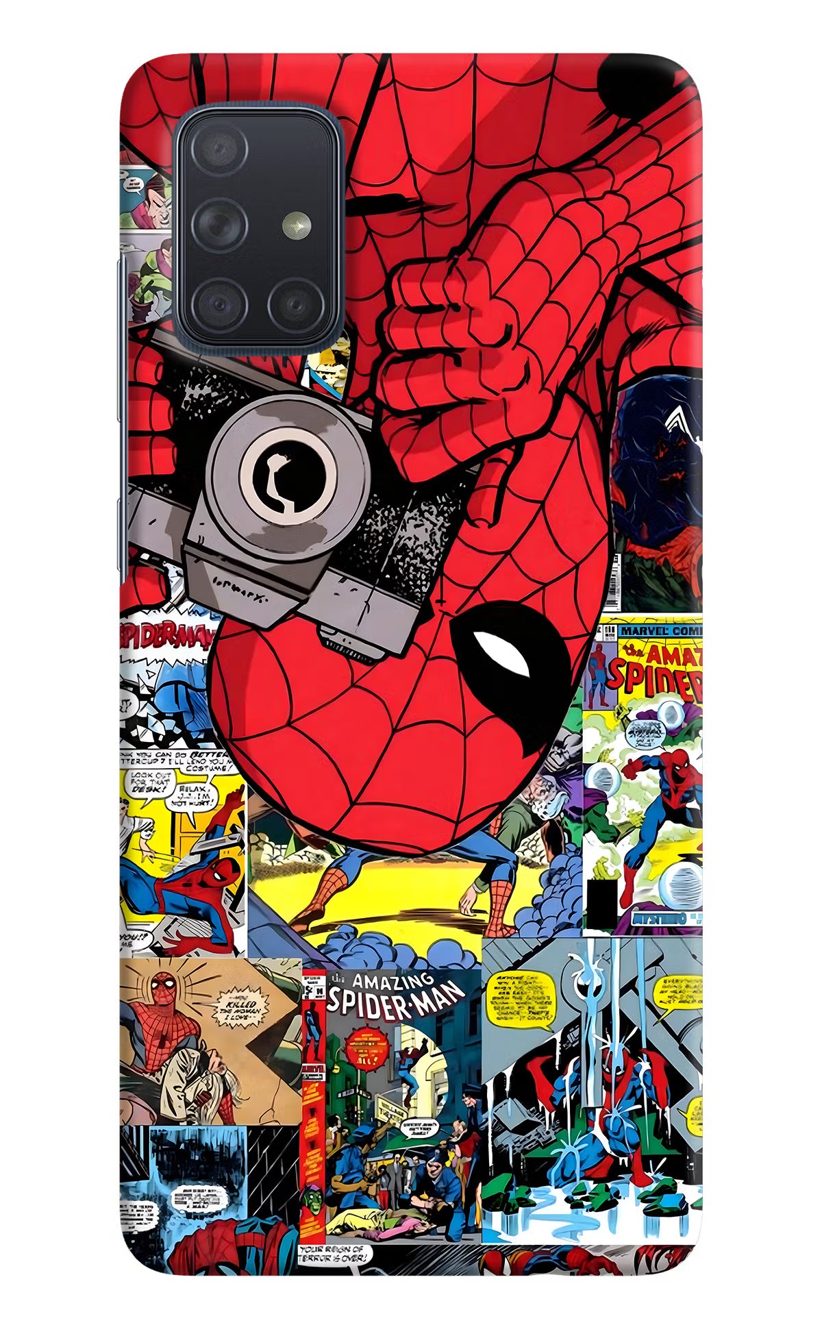 Spider Man Samsung A71 Hard Case Back Cover by Casekaro