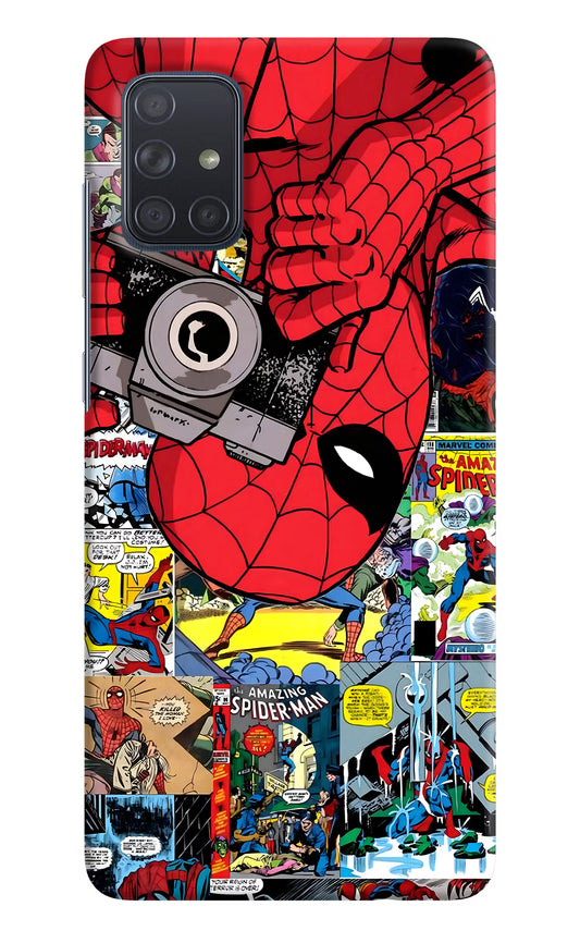 Spider Man Samsung A71 Hard Case Back Cover by Casekaro