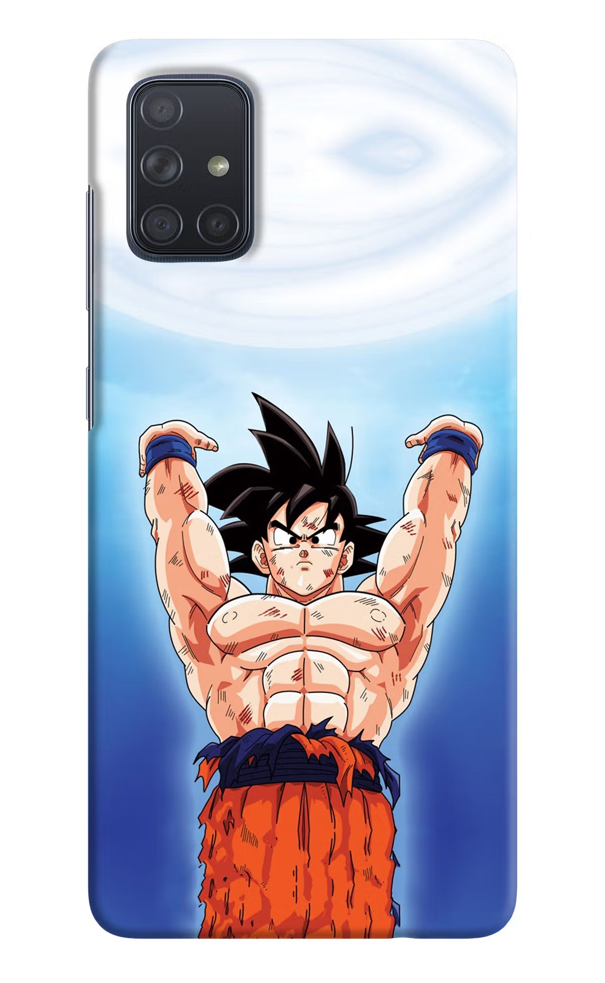 Goku Power Samsung A71 Hard Case Back Cover by Casekaro