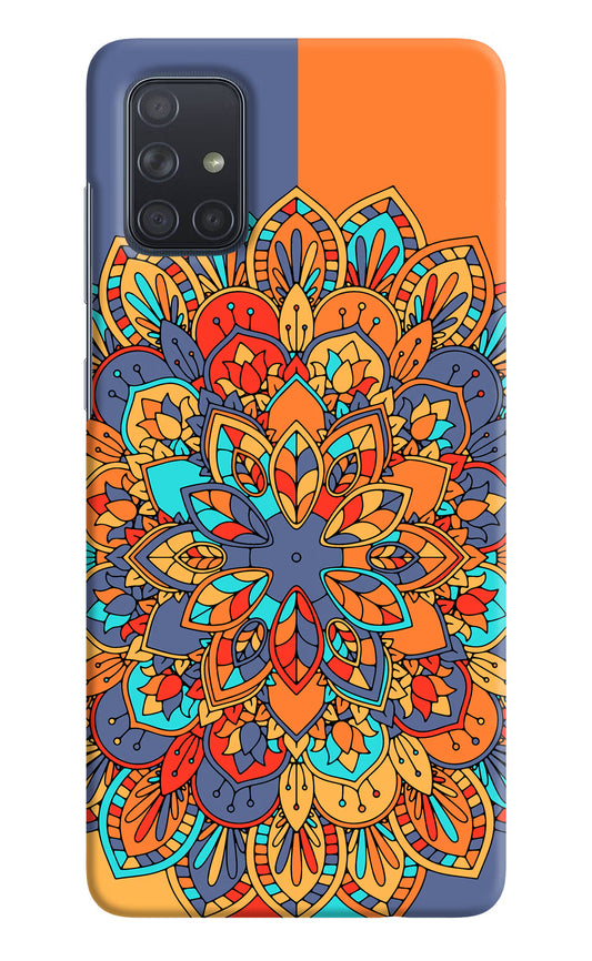 Color Mandala Samsung A71 Hard Case Back Cover by Casekaro