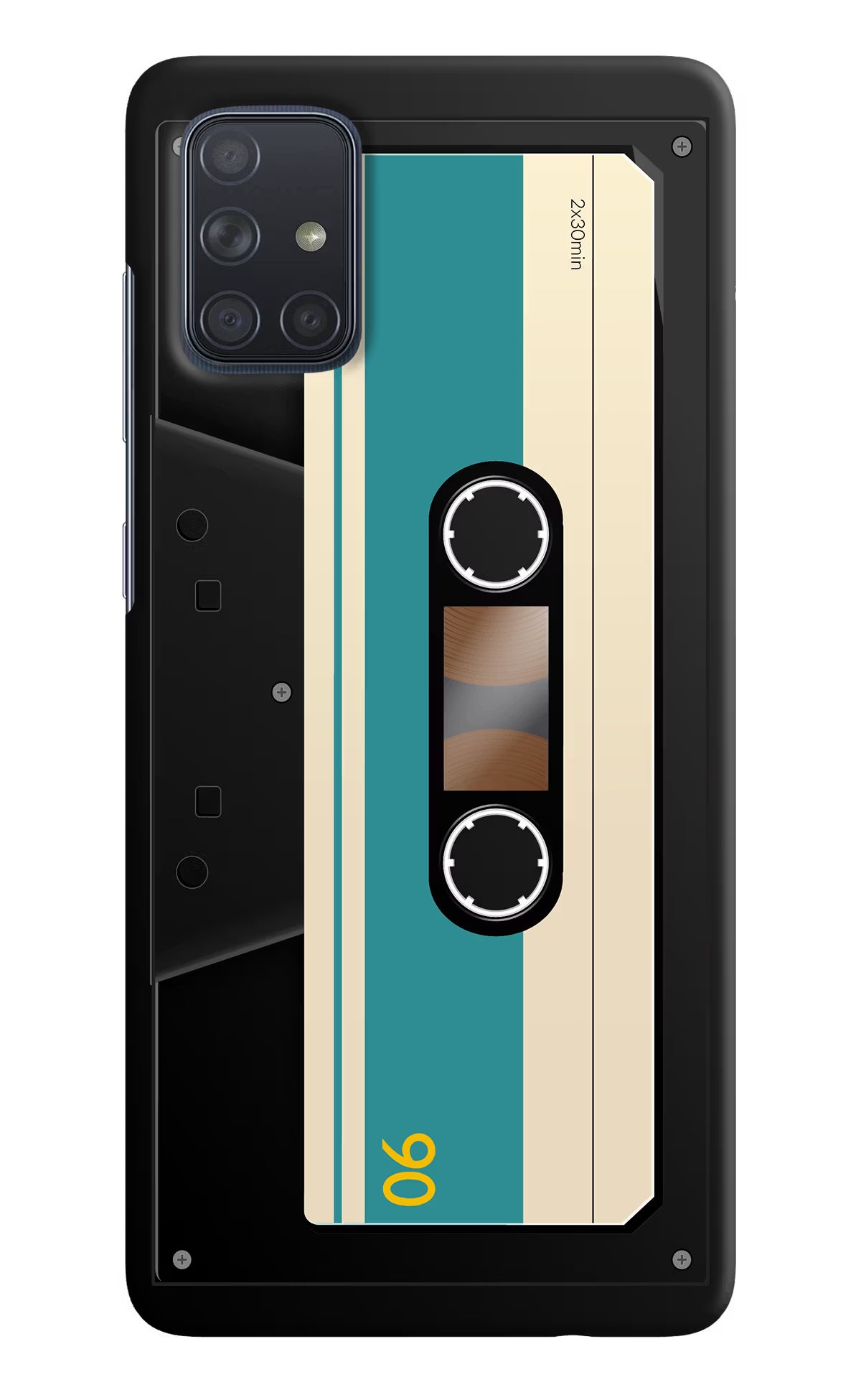 Cassette Samsung A71 Hard Case Back Cover by Casekaro