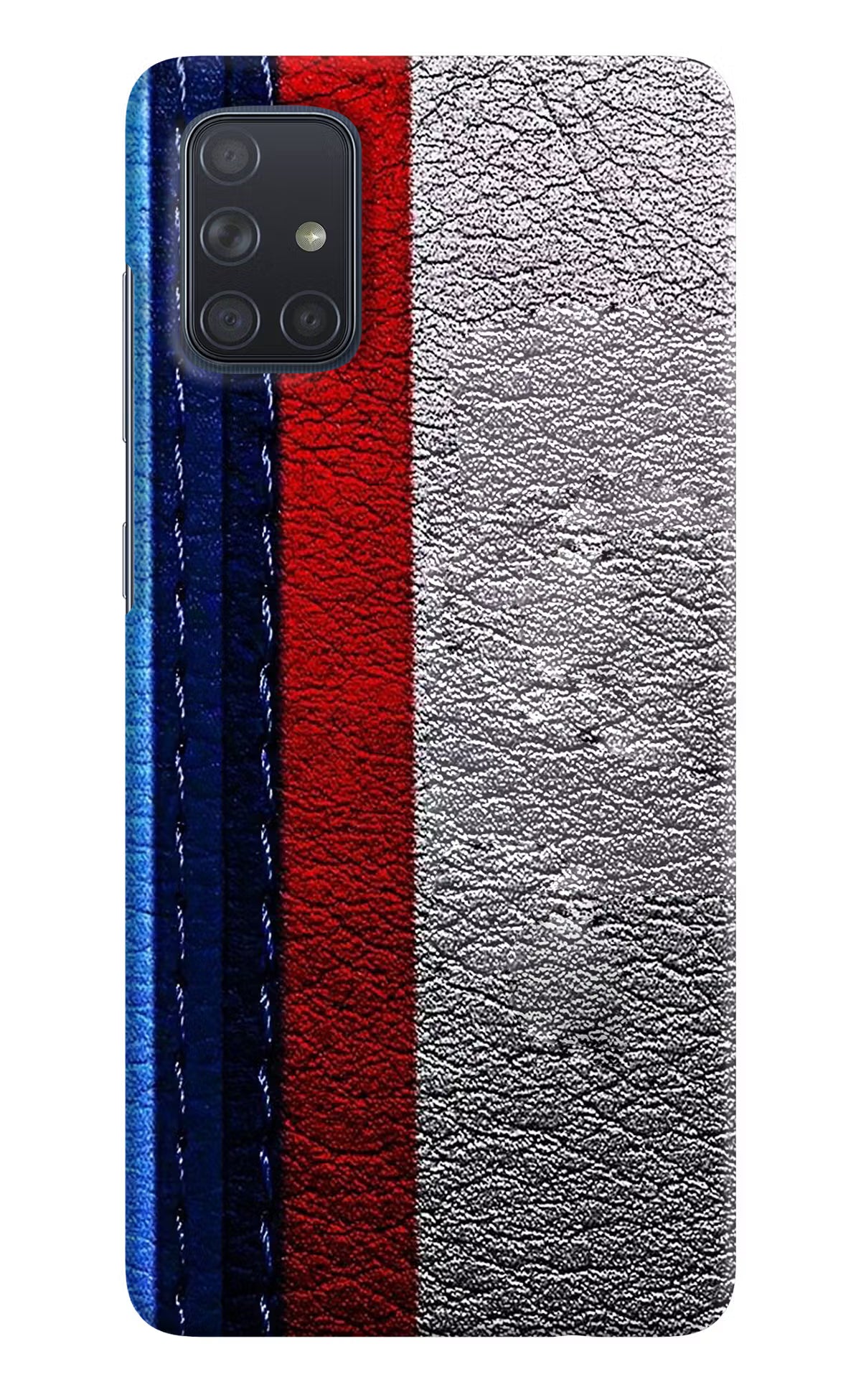 BMW Stripes Samsung A71 Hard Case Back Cover by Casekaro
