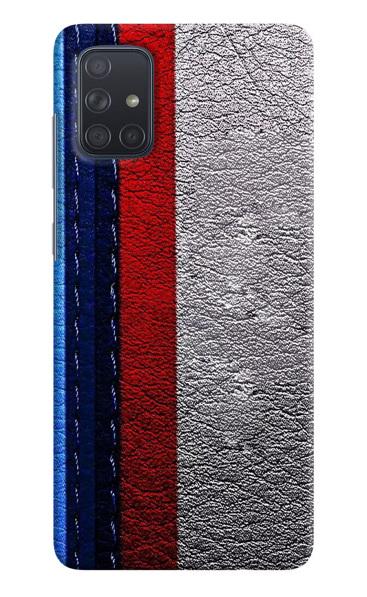 BMW Stripes Samsung A71 Hard Case Back Cover by Casekaro