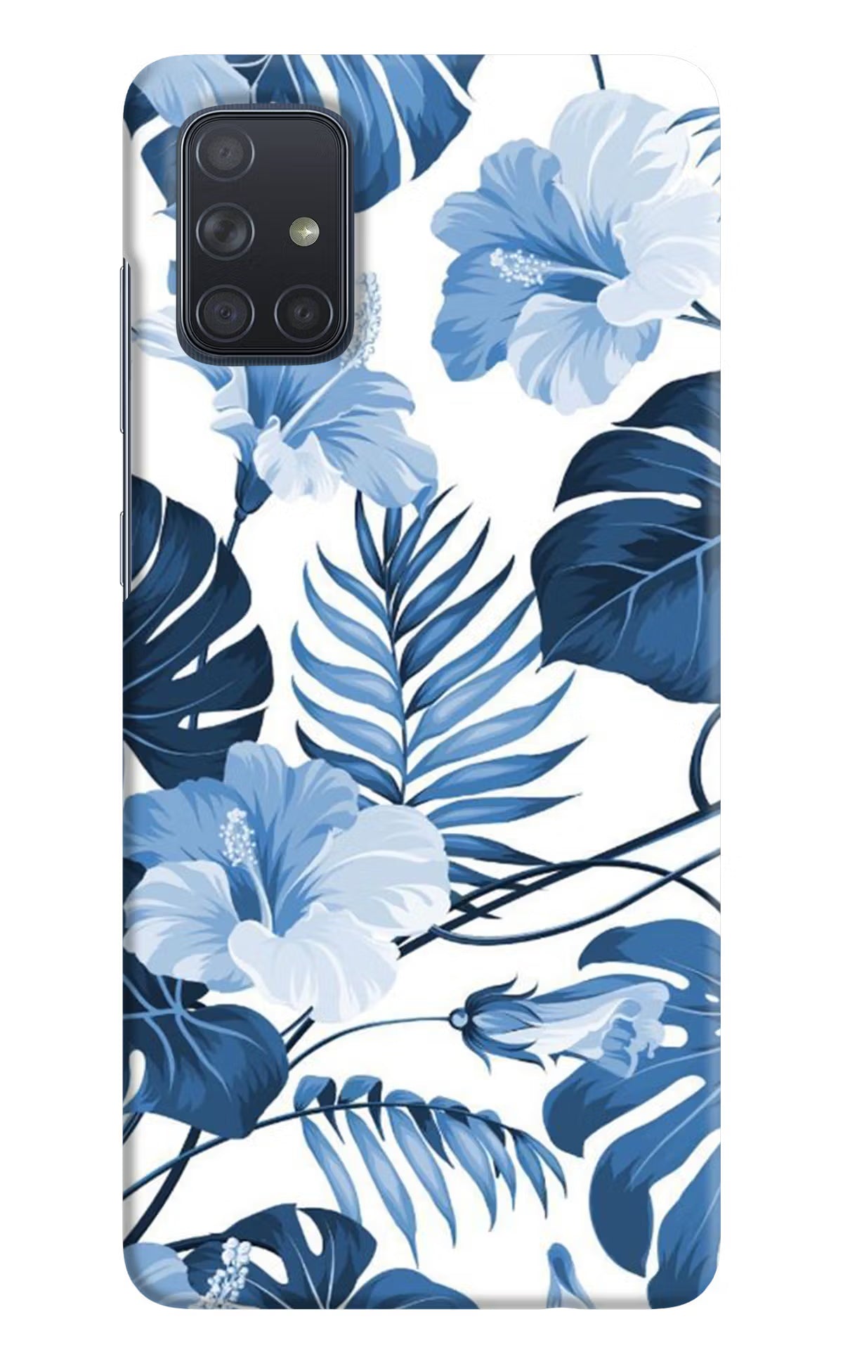 Fabric Art Samsung A71 Hard Case Back Cover by Casekaro