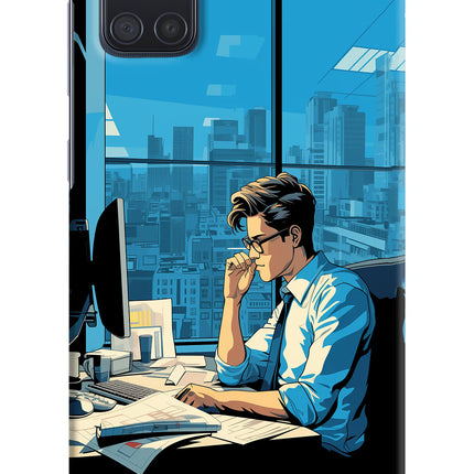 Focused Hustler (AI Generated) Samsung A71 Hard Case Back Cover by Casekaro