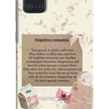 Hopeless Romantic Samsung A71 Hard Case Back Cover by Casekaro