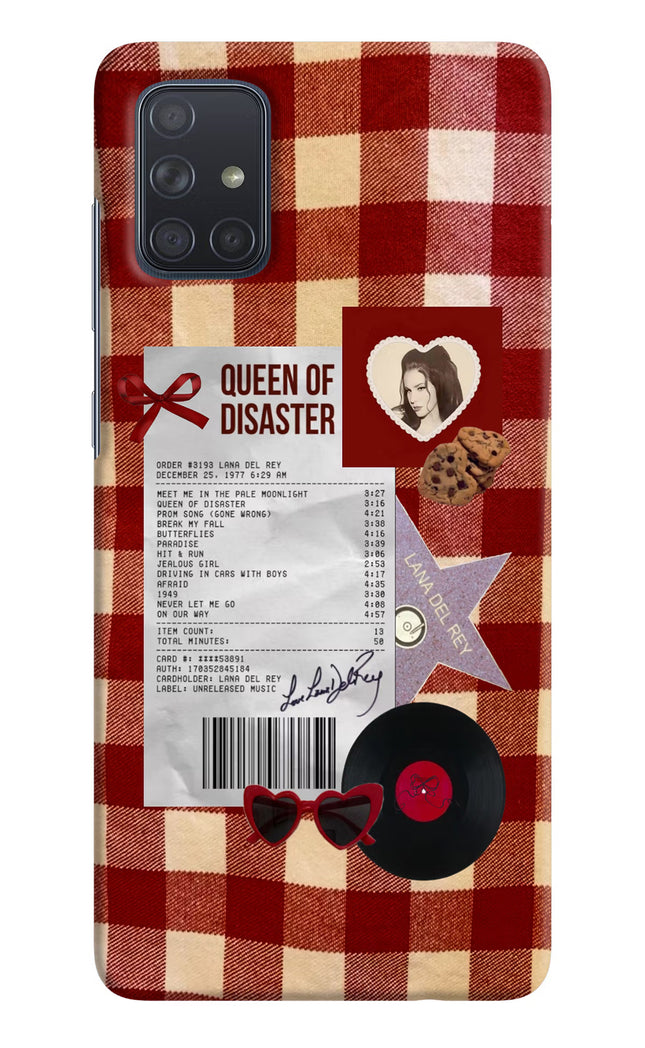 Queen of Disaster Samsung A71 Hard Case Back Cover by Casekaro