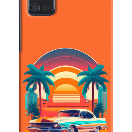 Palm Drive 80s Samsung A71 Hard Case Back Cover by Casekaro