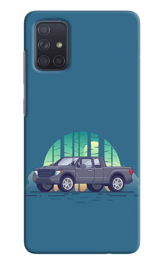 Retro Garage Vibe Samsung A71 Hard Case Back Cover by Casekaro