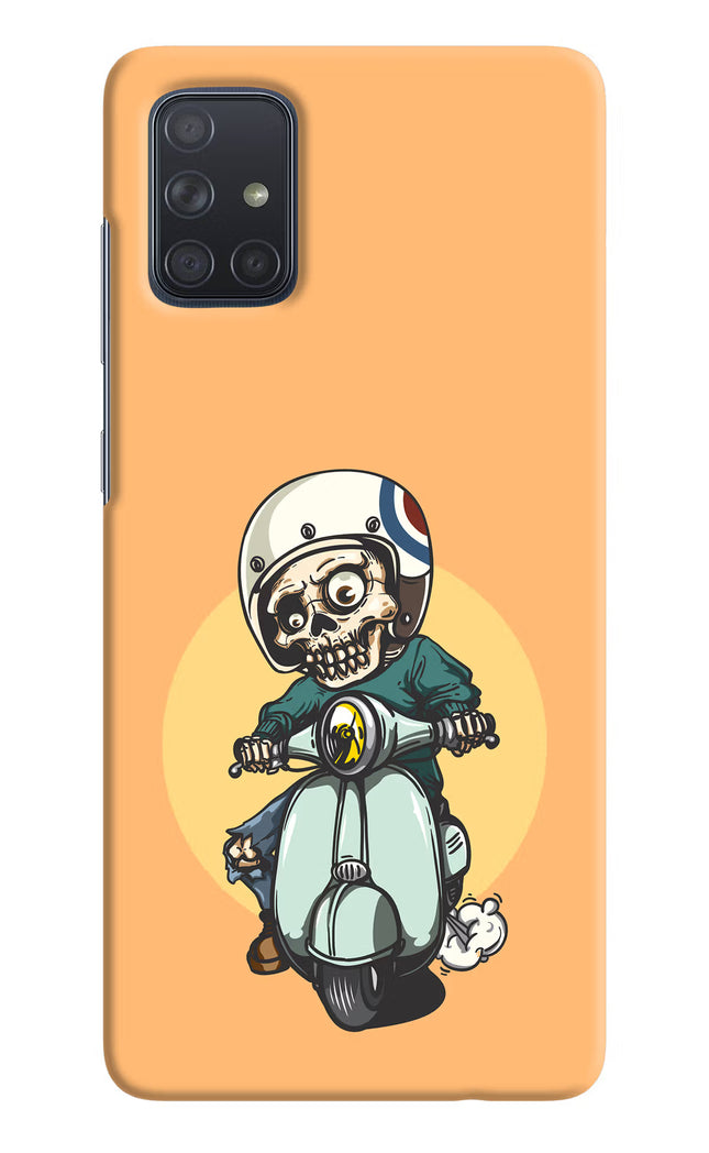 Undead Biker Samsung A71 Hard Case Back Cover by Casekaro