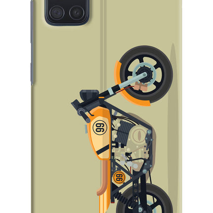 Vertical Speedster Samsung A71 Hard Case Back Cover by Casekaro