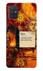 Leo Zodiac Samsung A71 Hard Case Back Cover by Casekaro