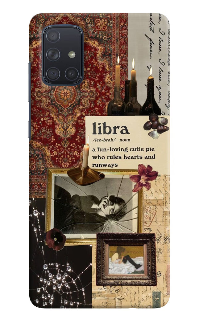 Libra Zodiac Samsung A71 Hard Case Back Cover by Casekaro
