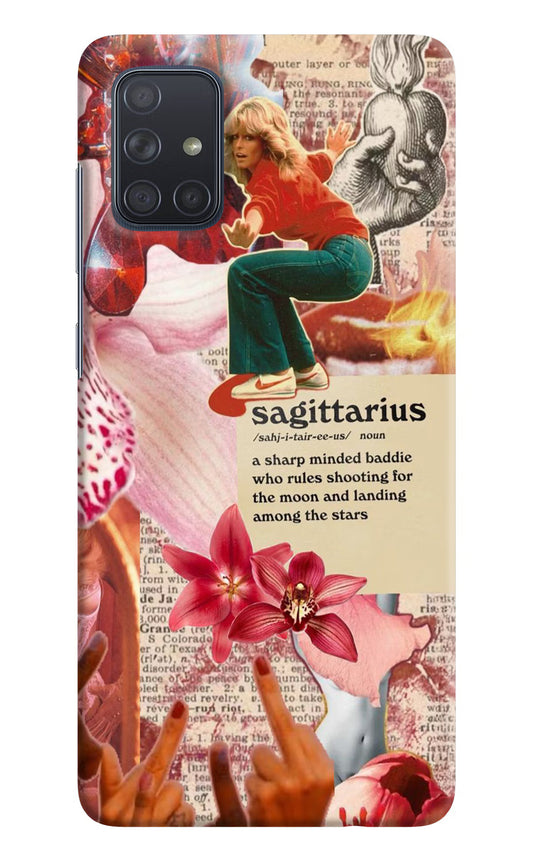 Sagittarius Zodiac Samsung A71 Hard Case Back Cover by Casekaro