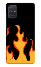 Fired Up – Black Samsung A71 Hard Case Back Cover by Casekaro