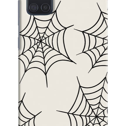 Spider Web Samsung A71 Hard Case Back Cover by Casekaro