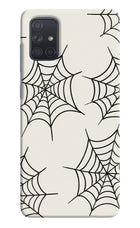 Spider Web Samsung A71 Hard Case Back Cover by Casekaro