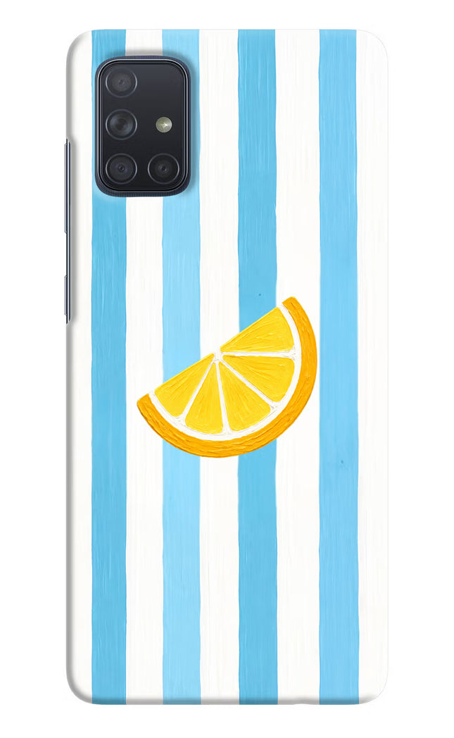 Summer Lemon Samsung A71 Hard Case Back Cover by Casekaro