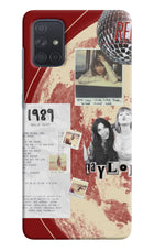 Taylor Swift Samsung A71 Hard Case Back Cover by Casekaro