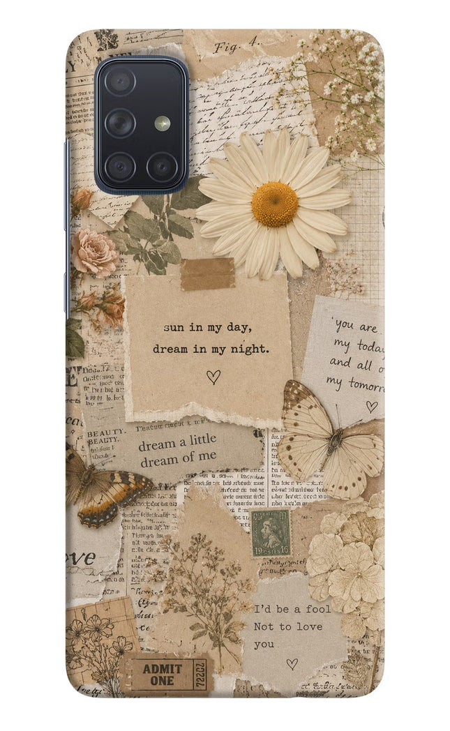 Vintage case Samsung A71 Hard Case Back Cover by Casekaro