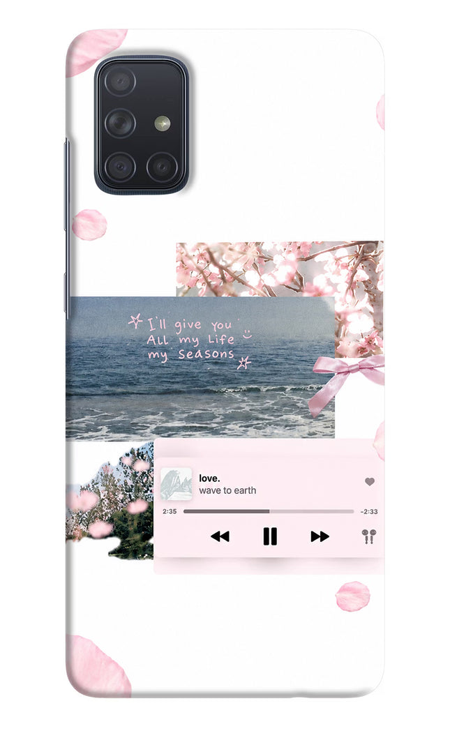 Wave to earth Samsung A71 Hard Case Back Cover by Casekaro