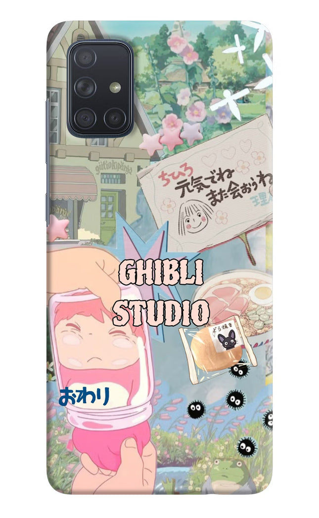 Studio Ghibli Samsung A71 Hard Case Back Cover by Casekaro