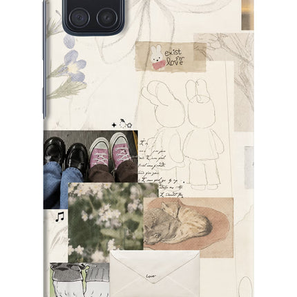 Soft Aesthetic Samsung A71 Hard Case Back Cover by Casekaro