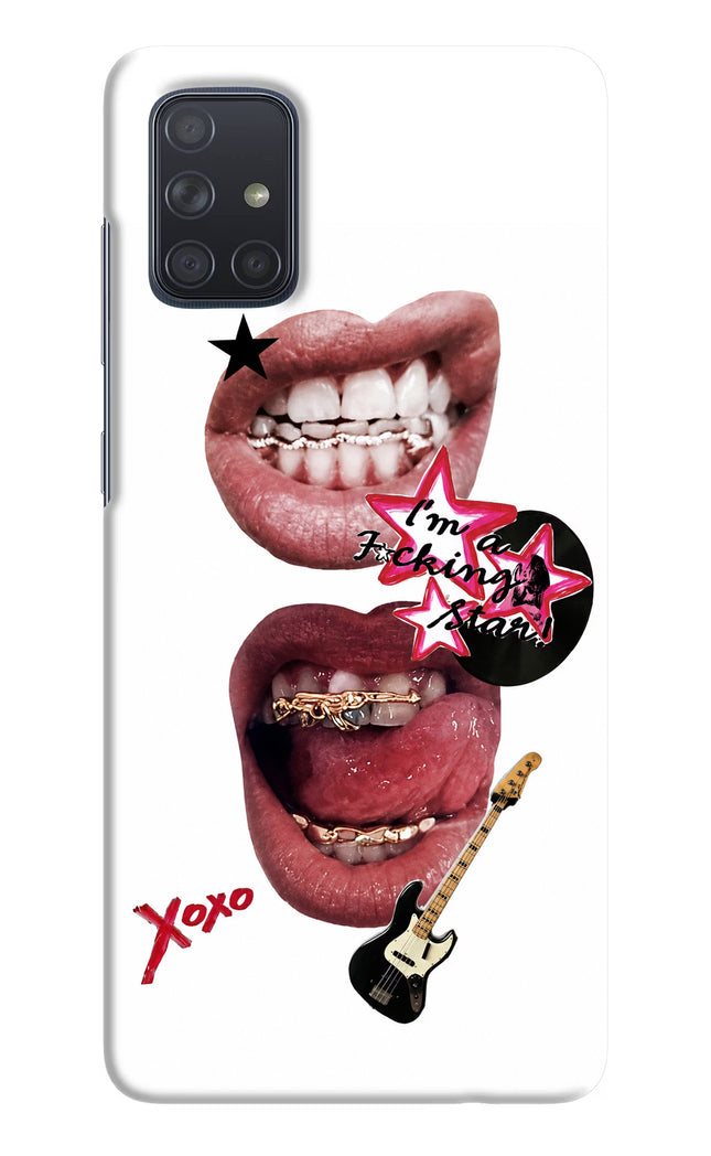 Rockstar Samsung A71 Hard Case Back Cover by Casekaro