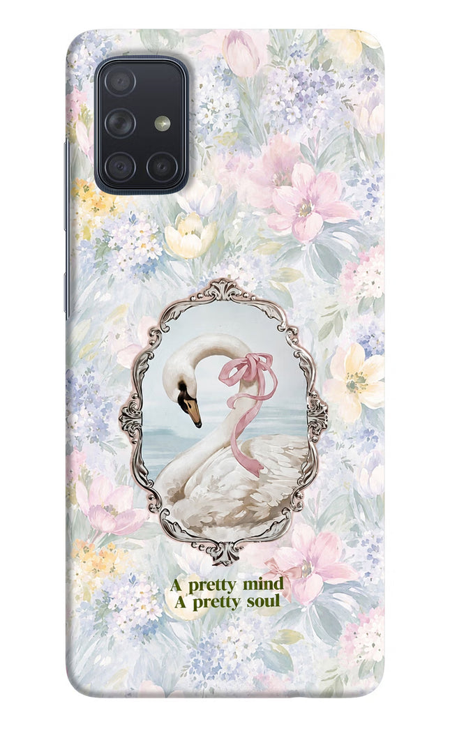 Pretty Mind Pretty Soul Samsung A71 Hard Case Back Cover by Casekaro