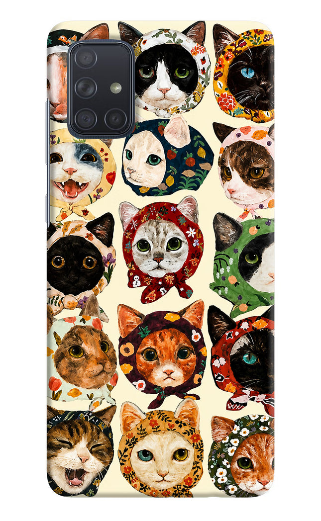Cool Cat Samsung A71 Hard Case Back Cover by Casekaro