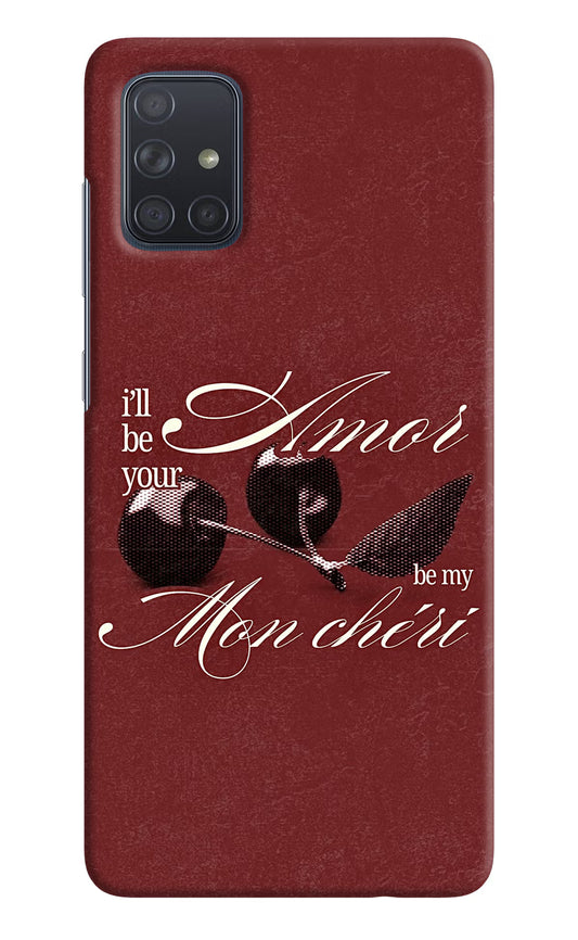Velvet Cherry Samsung A71 Back Cover