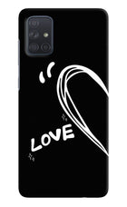 Love Line Samsung A71 Hard Case Back Cover by Casekaro
