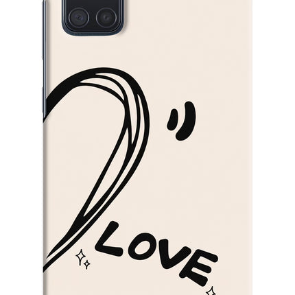 Soul Line Samsung A71 Hard Case Back Cover by Casekaro