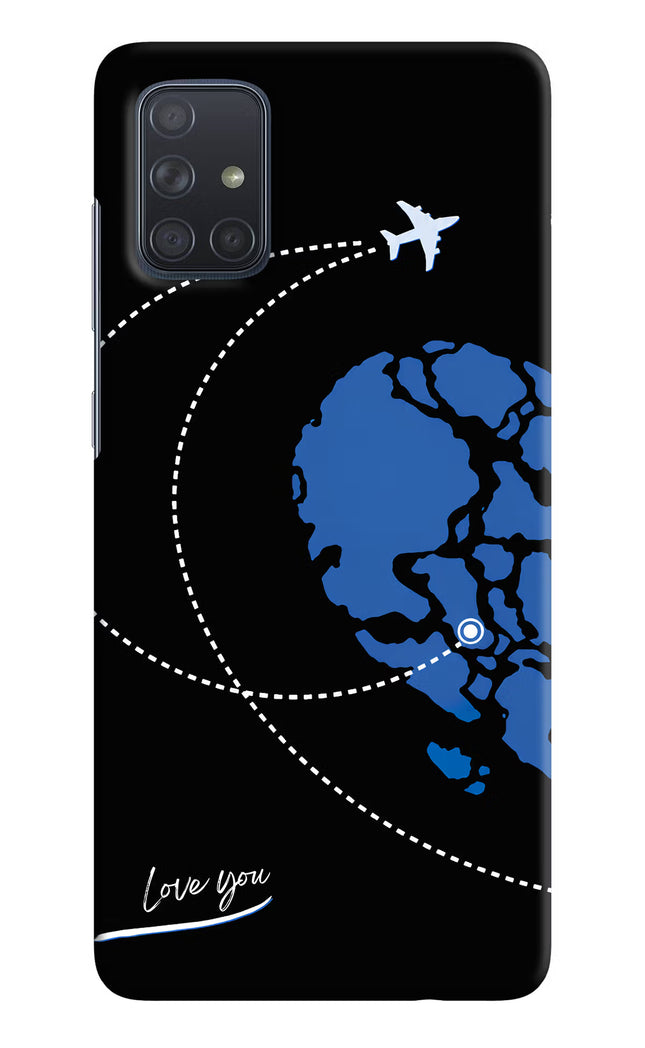 Love Orbit Samsung A71 Hard Case Back Cover by Casekaro