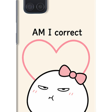 Always Right Samsung A71 Hard Case Back Cover by Casekaro