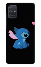 Stitch Crush Samsung A71 Hard Case Back Cover by Casekaro